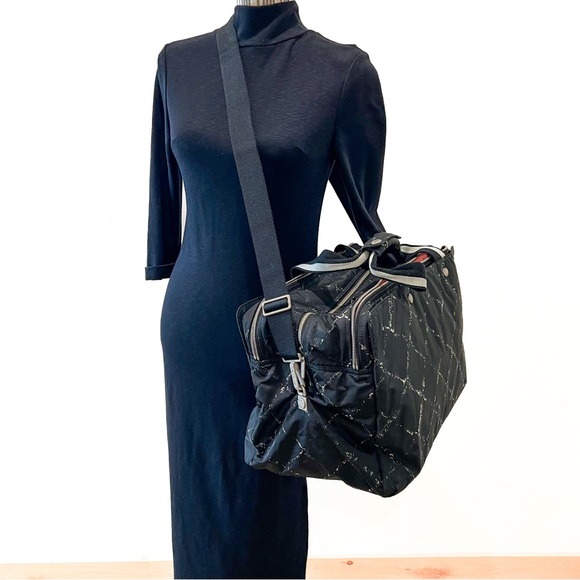 CHANEL Travel Line  Nylon Weekender Travel Bag Black - Picture 16 of 16